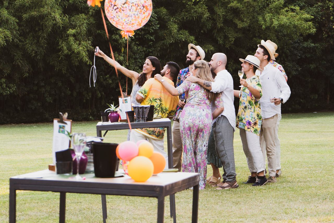 Escena del evento ADP Summer Party Cuban en Barcelona — producción Bacus Events