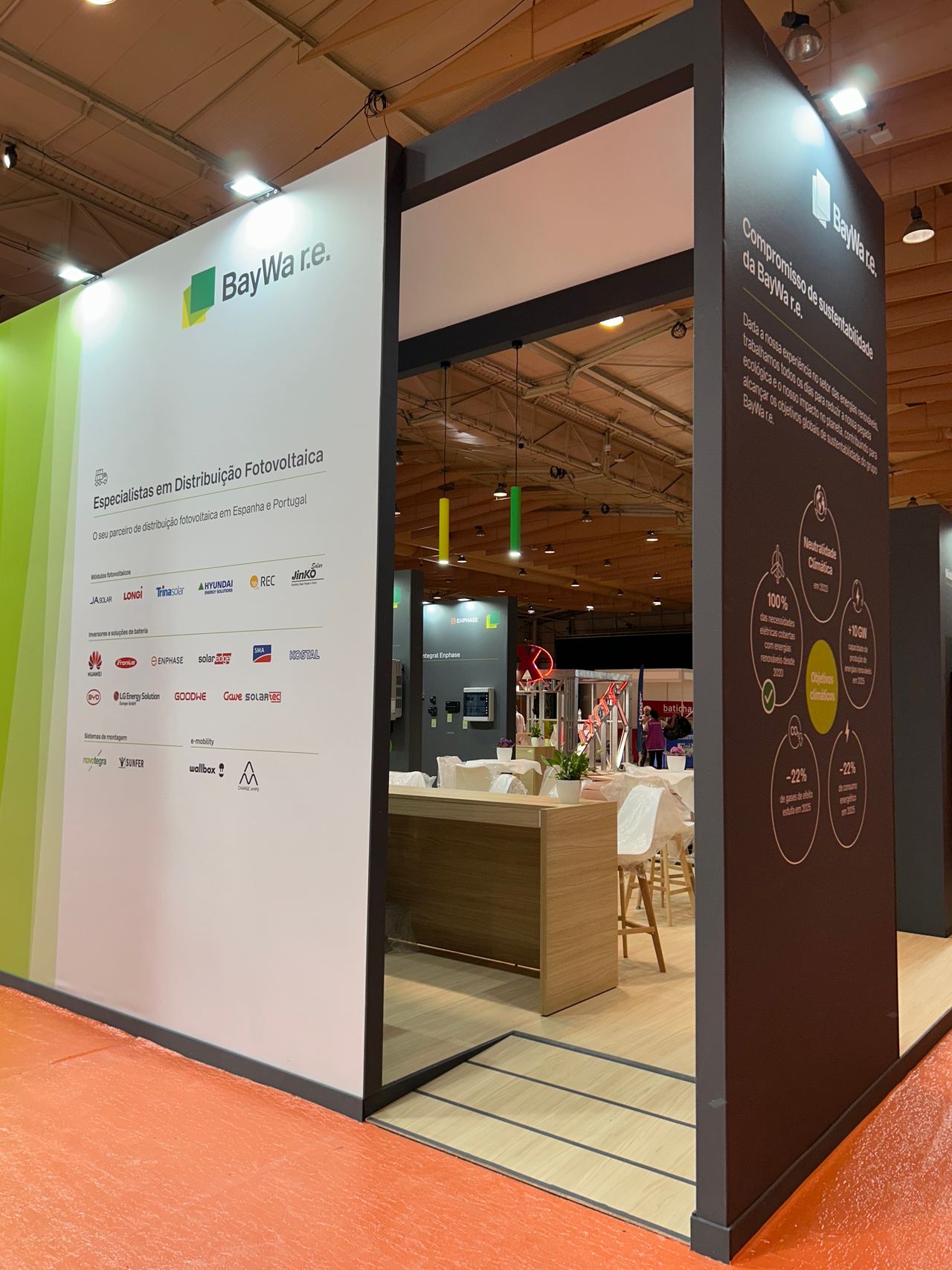 Escena del evento BAYWA Stand Genera en Madrid — producción Bacus Events