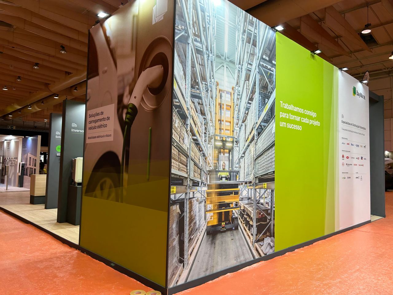 Escena del evento BAYWA Stand Genera en Madrid — producción Bacus Events