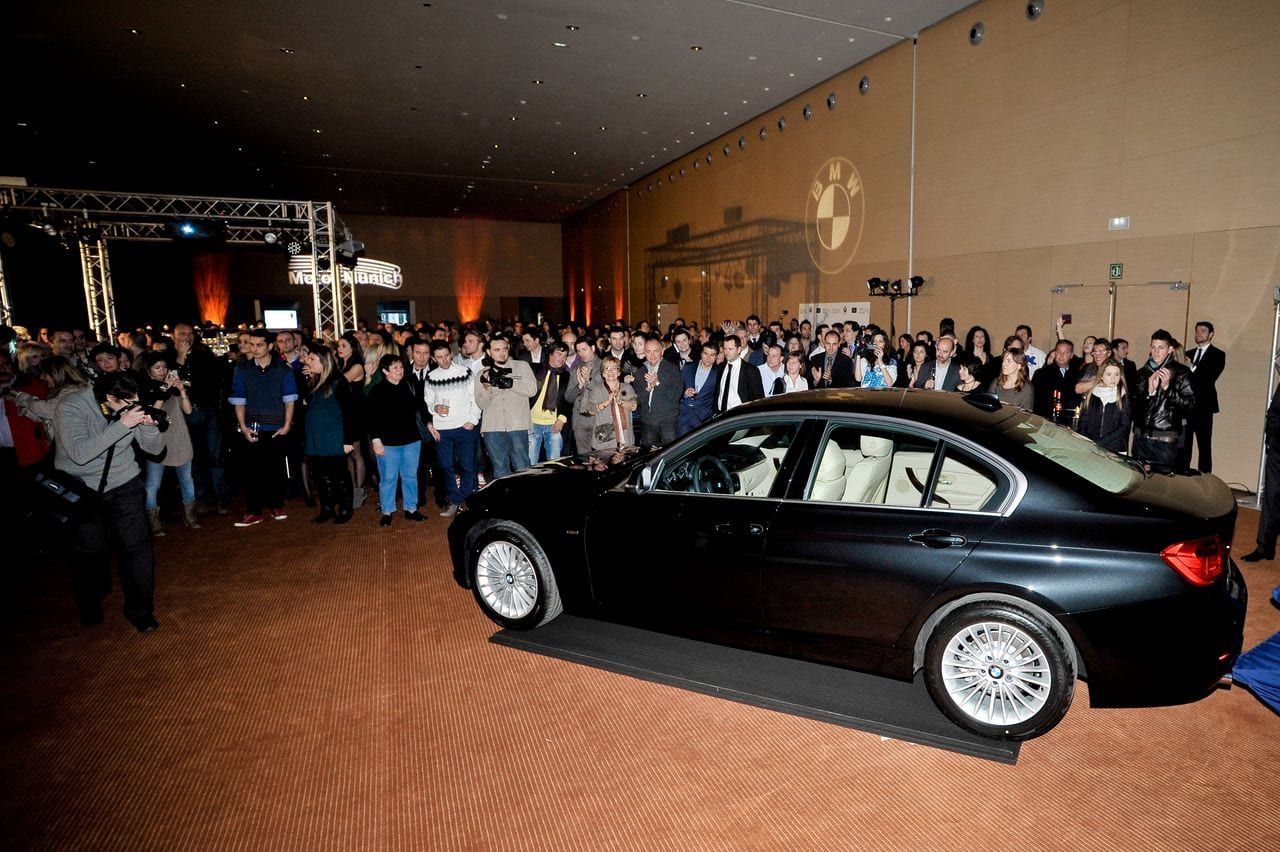 Escena del evento BMW Conquista el Cielo en Barcelona — producción Bacus Events