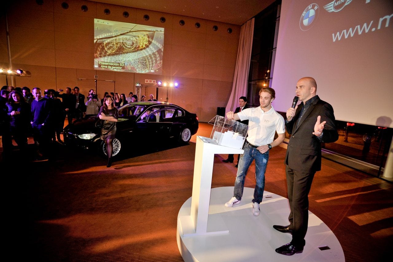 Escena del evento BMW Conquista el Cielo en Barcelona — producción Bacus Events