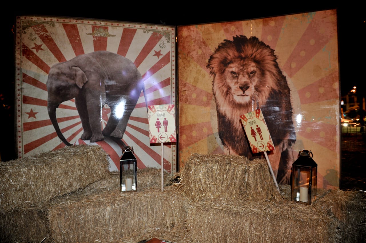 Decorado artístico del evento King en Circo Raluy Barcelona 2018 — producción Bacus Events