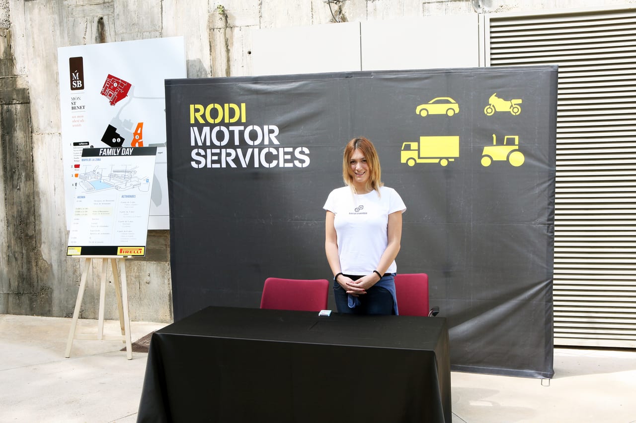 Escena del evento Pirelli Family Day en Barcelona — producción Bacus Events