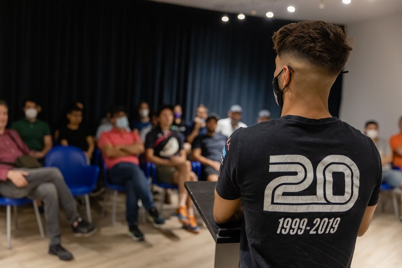 Escena del evento Fluendo Karting Team Building en Barcelona — producción Bacus Events