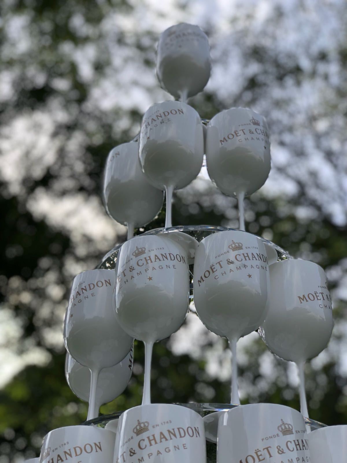 Copas decorativas en Louis Vuitton Summer Party — Bacus Events
