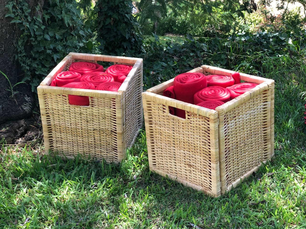 Detalle de montaje Louis Vuitton Summer Party — producción Bacus Events