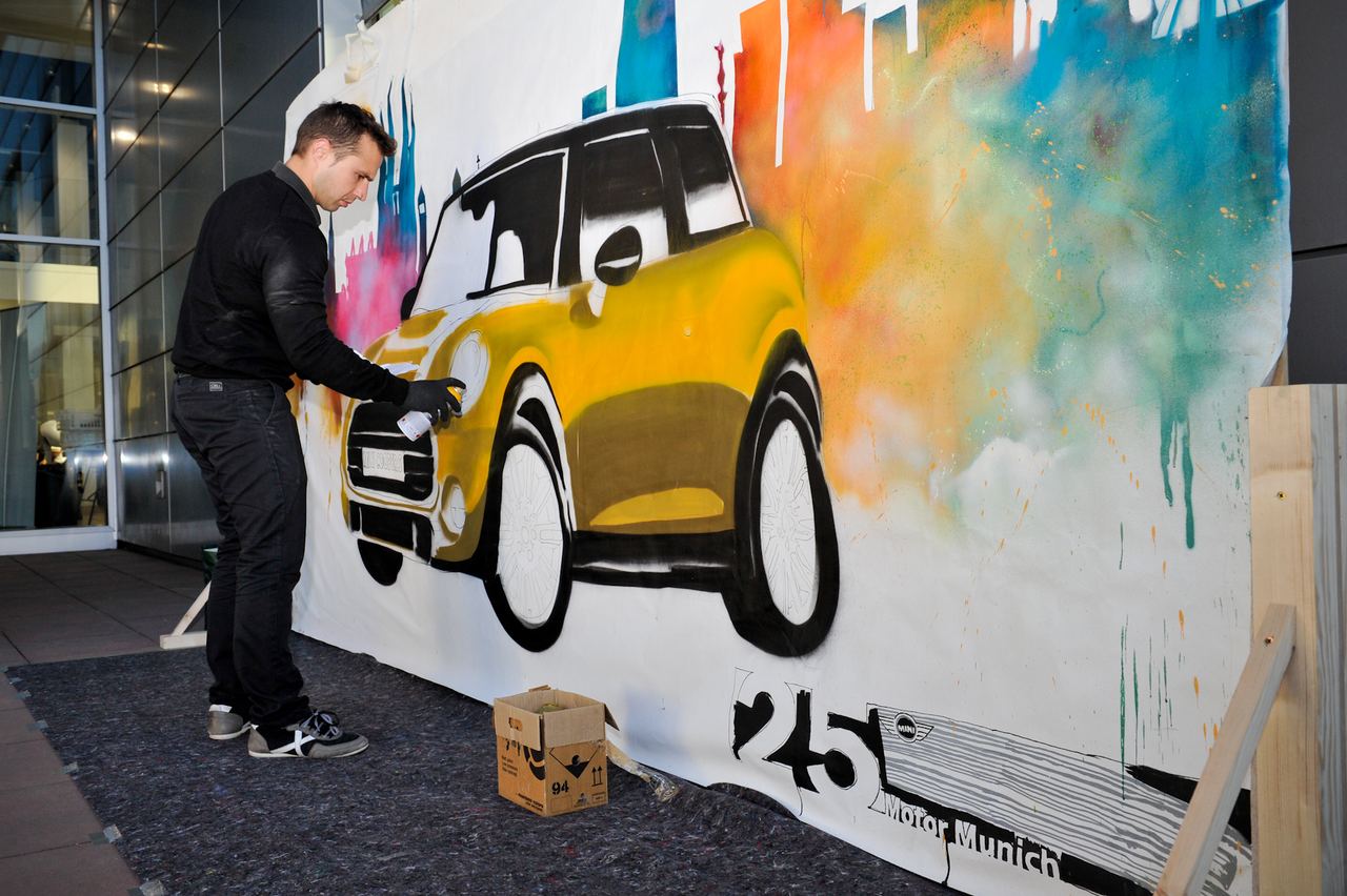 Lanzamiento nuevo MINI para Motor Munich en Barcelona — producción Bacus Events