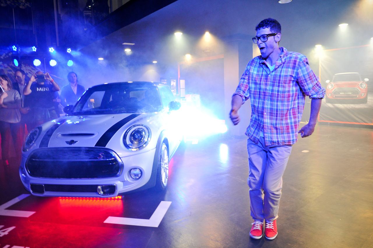 Escena del evento de lanzamiento Motor Munich MINI 2014 — producción Bacus Events