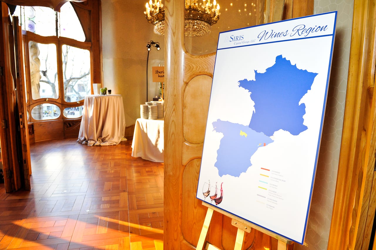 Escena del evento Siris Capital · Wine Tasting Casa Batlló en Barcelona — producción Bacus Events