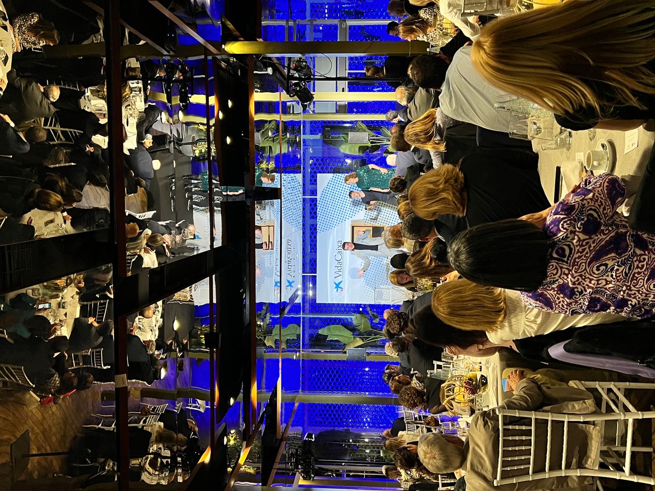 Escena del evento VidaCaixa Cena Mediadores Barcelona — producción Bacus Events