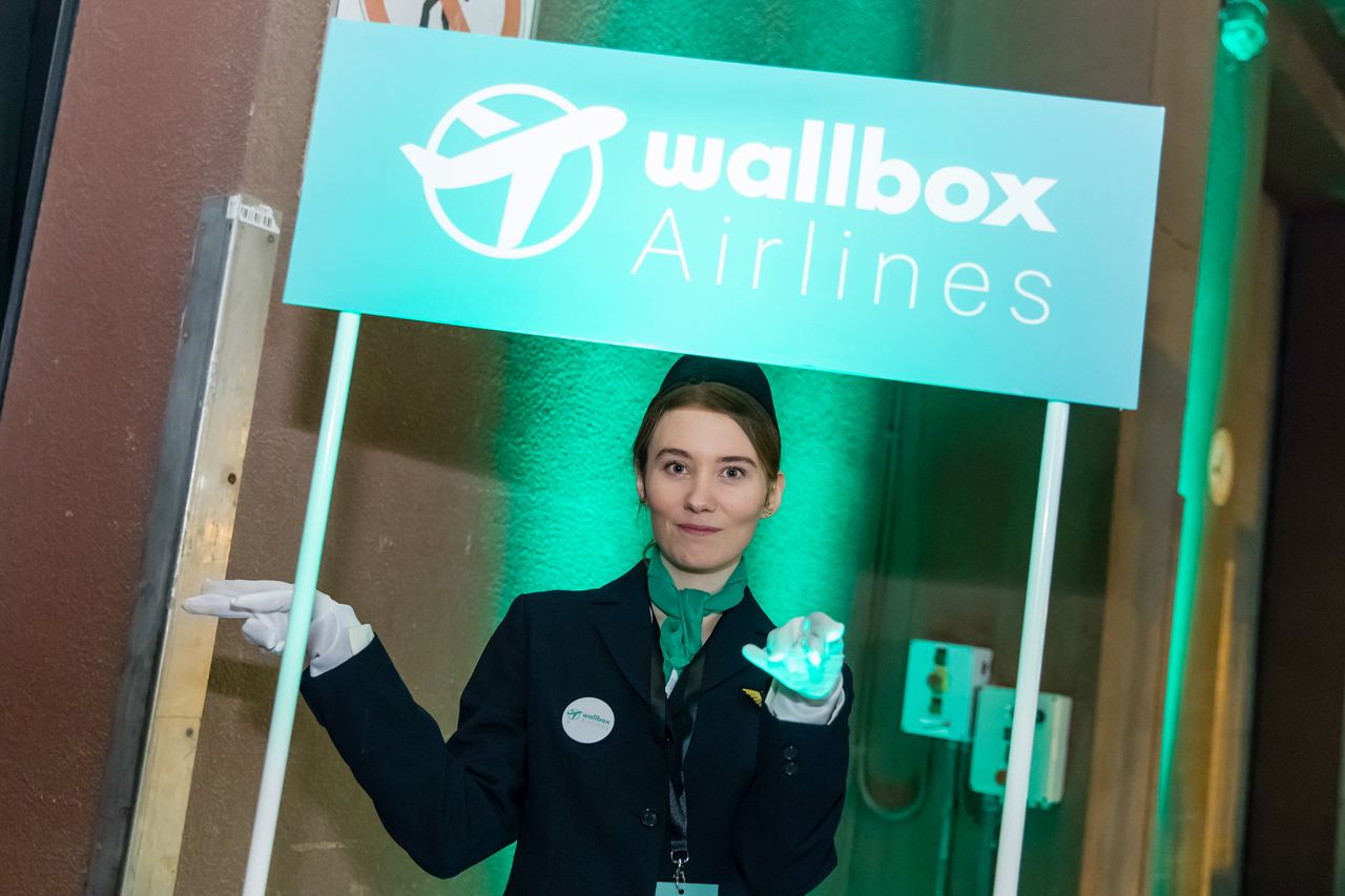 Escena del evento Wallbox Airlines Barcelona 2019 — producción Bacus Events