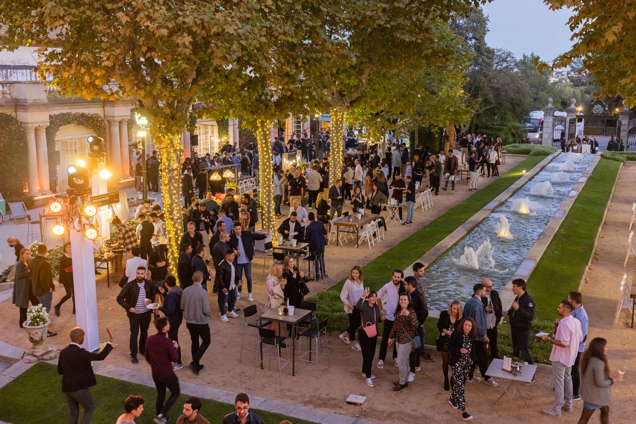 Escena del evento Wallbox Wall Street en Barcelona — producción Bacus Events