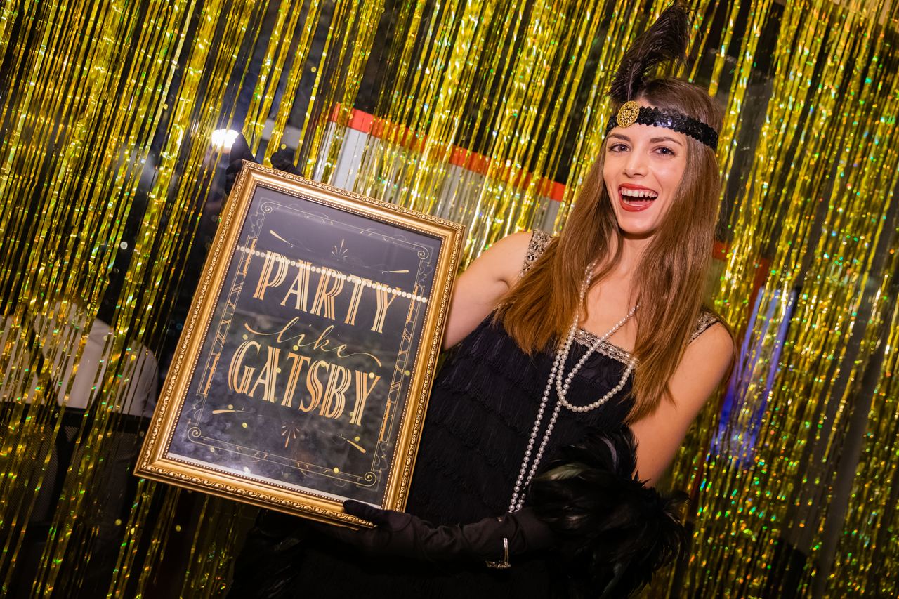 Escena del evento Zeptolab Gala Gatsby en Barcelona — producción Bacus Events
