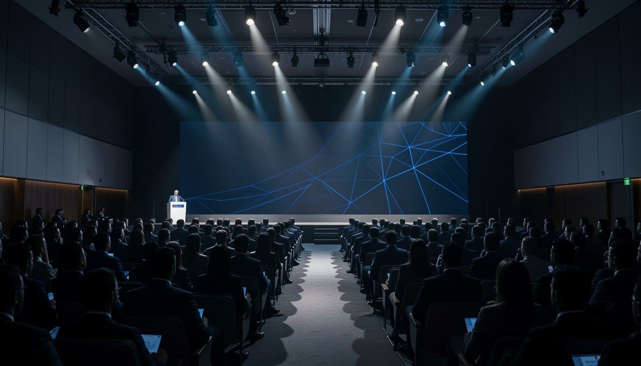 Auditorio premium con iluminación cinematográfica